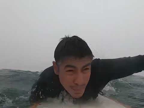 We both wipe out and one of our board breaks