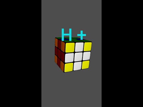 H+ Pattern On Rubik's Cube #youtubeshorts