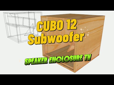 Cubo-12 | Compact Subwoofer Enclosure | 3D Modeling in SketchUp #speakerenclosuretv