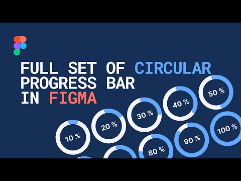 How to Make a Full Set of Circular Status Bar in Figma. Figma Tutorial for Beginners.