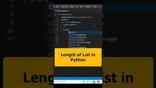 Get the length of a list in Python Part 14 | Python programming #python