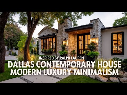 Dallas Contemporary House Modern Luxury Minimalism Inspired by Ralph Lauren