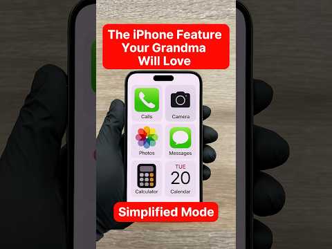The iPhone Feature Your Grandma Will Love – Simplified Mode!