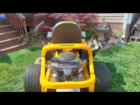 Kawasaki Cub Cadet ZT2 mower engine maintenance.