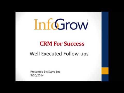 CRM for Success - Well Executed Follow-ups