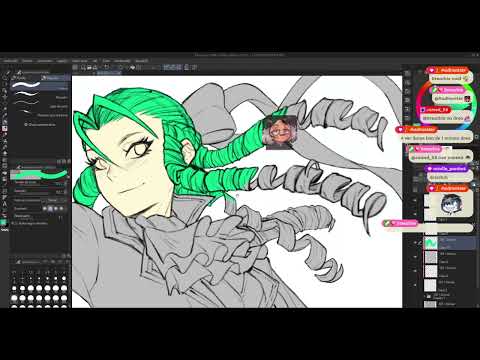 Drawing Street Fighter Karin | Art Stream