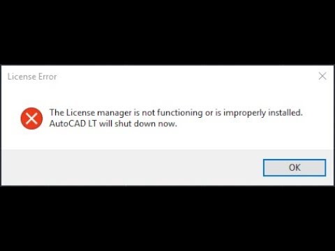 Autodesk Autocad Error the license manager is not functioning | Error Fixed