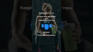 Stay hydrated & on track. Download RepVault today. #repvault  #repvaultapp  #workouttracker  #gymapp