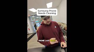 SAMSUNG PHONE NEEDS CLEANING!! #education #brokenfix #smartphone #problemfix #cellphone #mobilephone