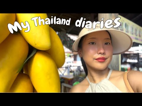 my Thailand adventures turns into a food vlog  (floating market 🐬🩰)