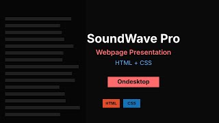 Professional Landing Page - SoundWave Pro | HTML CSS Showcase #HTMLwebpage #cssdesign  #ondesktops