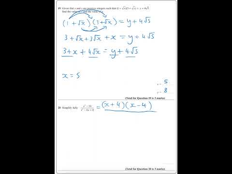 Algebraic Fractions  #gcsemath #maths #math