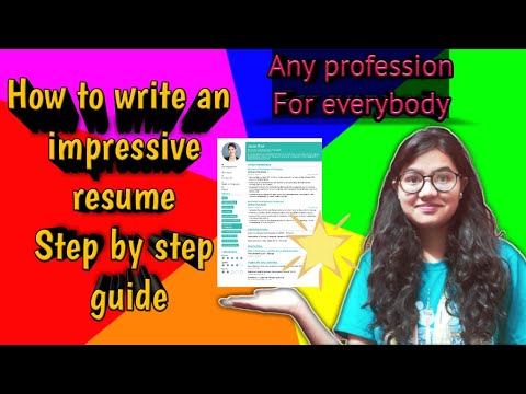How to write resume|Step by step guide for resume|Part 1|Resume in 7 easy steps|Must watch!!!