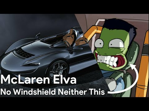 McLaren Elva - Virtual windshield made with aero