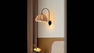 You Won’t Believe How This Rattan Wall Lamp Transforms Any Space! #hotellighting #walllamps
