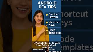 3 productivity tips to make you a better android developer! #androiddev #programming #youtubeshorts
