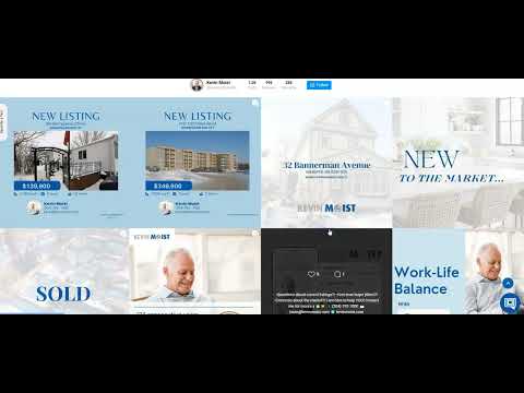 Social media management for real estate website