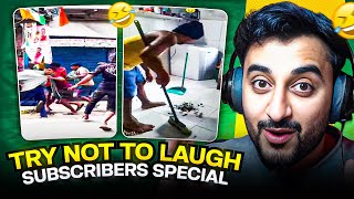 Try Not To Laugh Challenge | Funniest Subscriber Reels Reaction | Aamer’s Den