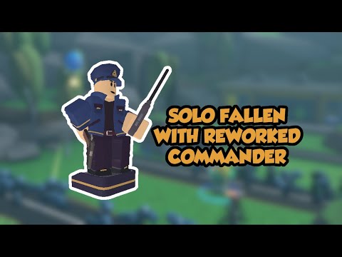 SOLO FALLEN TRIUMPH WITH REWORKED COMMANDER [Roblox Tower Defense Simulator]
