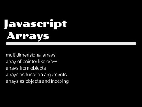 JavascriptArrays part1 | Creating Arrays in Javascript