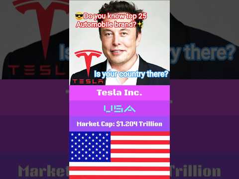Top 25 Automobile Brand in world (2025)#comparison#top#automobile#car#brand#trending#shorts#status