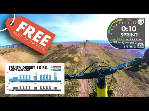 FREE Mountain Bike Spin Video for indoor cycling. Fruita POWER Workout First Person View
