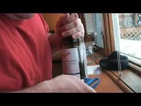 Removing a wine label