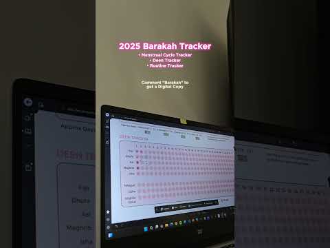 Comment "Barakah" OR check description for the Link to get my 2025 Barakah Routine Tracker💖#muslim