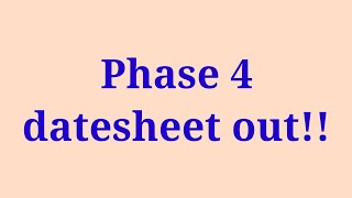 Phase 4 datesheet released🤩 #phase4 #viralvideo #ntanet #netexam2022 #ugcnet #management #admitcard