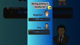 String joining || Template Literals in JavaScript   #coding #shorts #jsinterview
