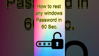 How to rest password from windows 10 #windows