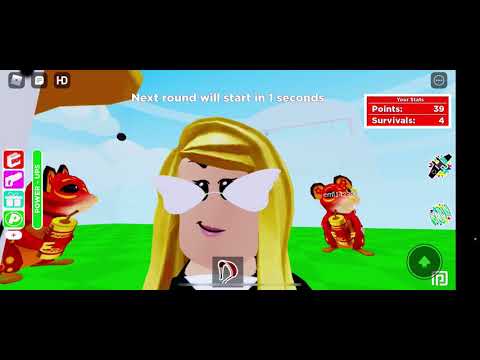 the floor is LAVA 🔥🔥(lava survival) ROBLOX