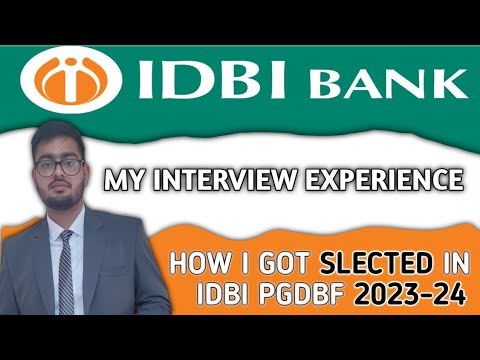 IDBI PGDBF INTERVIEW EXPERIENCE 🙌  How to clear IDBI PGDBF INTERVIEW 2024-25 ✅️