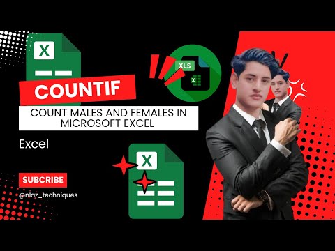 How to Count Males and Females in Microsoft Excel | Master Gender Counting in Excel #hindi #urdu