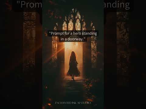 Framed by shadows with light pouring in. #promptdesign #characterdesign