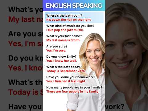 How to Respond to Popular English Questions Smoothly