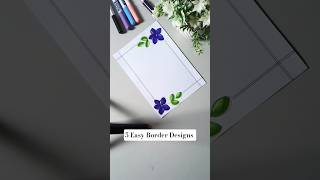 5 border designs for projects||#shorts #borderdesign #borderdesignforproject #projectdesign
