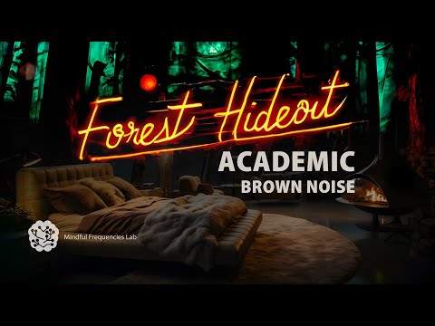 Soothing Academic Brown Noise by the Fireplace for Relaxation After Studying, Meditation and Sleep