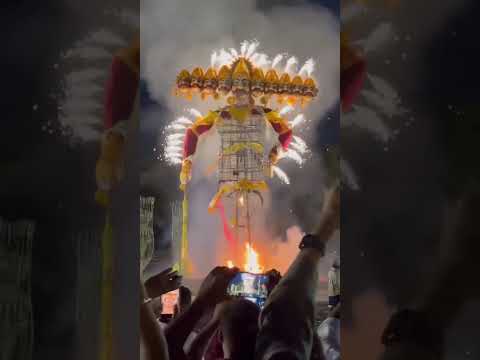 Dussehra Ravan dahan celebration #trending #ravandahan #hyderabad #odisha #cuttack