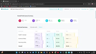 TESTBOOK SBI Clerk Prelims Full Test 13 #97.23%Percentile