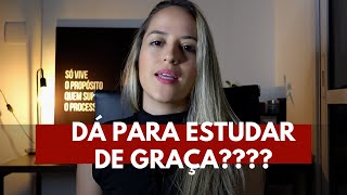 Como estudar para CONCURSO DE GRAÇA - ou gastando pouco