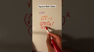 Solving a variable with double square roots #mathematics #maths #learnmaths