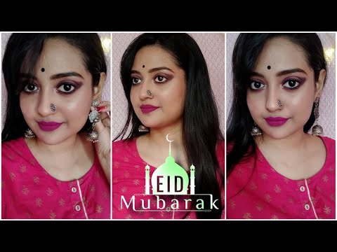 Eid makeup tutorial 2020 | Purple monochromatic look | The Beginner Girl