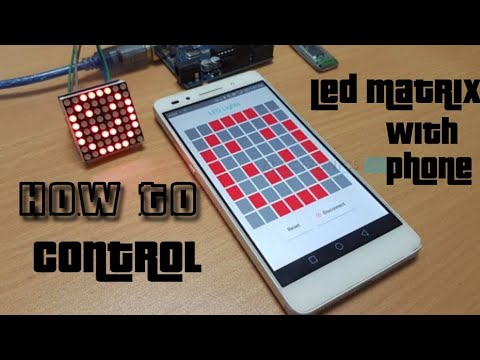 Control an LED Matrix with Your Smartphone - Arduino Project Tutorial