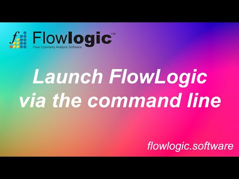 FlowLogic Tips - launch via the command line