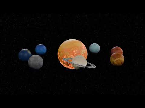 Space Marbles Blender 3D Modelling Planetary Animation