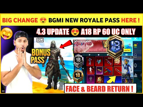 BIG CHANGES 😍 Bgmi Next Bonus Pass | A18 Bonus Pass | Bgmi New Royale Pass | A18 Royal Pass