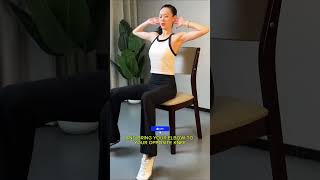 Get FLAT Abs with this 4 Simple Chair Workout #sports #shotrs #absworkout