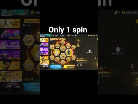 Golden criminal in only 1 spin😱, #shorts #freefire #goldencriminal #trending