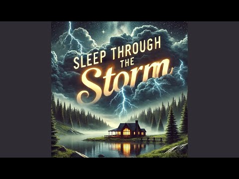 Stormy Night at the Lake Cabin | Rain & Thunder Sounds for Deep Sleep and Relaxation